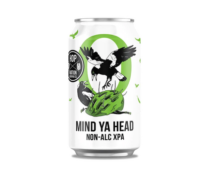 This Mind Your Head XPA by Hop Nation Brewing Co. was awarded the gold medal for Australia‚ #1 Non-Alcoholic Beer at the 2022 Australian International Beer Awards. Packing all the flavour of your favourite XPA, without the booze; so you can wake up with a clear head. Award winning alcohol-free Beer, Hop Nation Brewing XPA. Best selling non-alcoholic beer Melbourne, Warrandyte. Healthy Choice. Hop Nation Brewing Co.