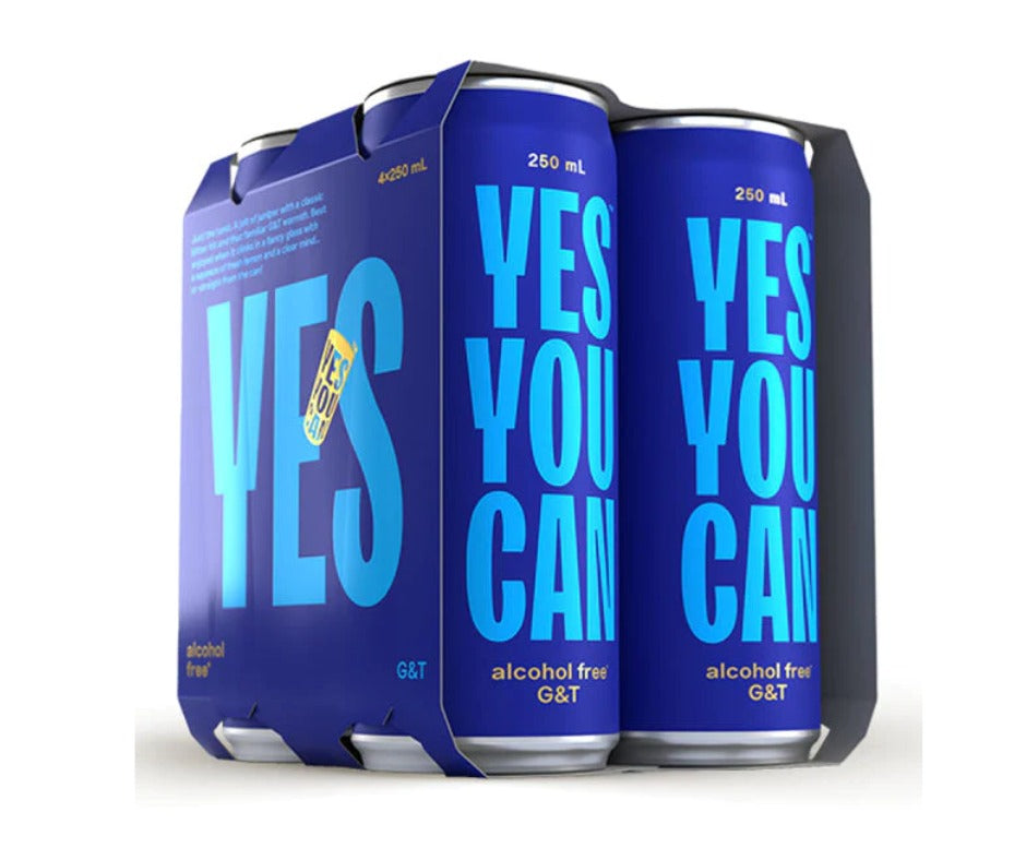 Yes You Can drinks non-alcoholic cocktails; Dark & Stormy, Classic G & T, Aperol Spritz, Peach Bellini and Yuzu Sake. These are made with premium Australian ingredients to bring authentic flavours and mouthfeel. The Yes You Can alcohol free cocktail range have won over 15 International awards. Best of all these award-winning alcohol-free cocktails are made will all natural ingredients and are low in calories and sugar. Best selling at High Vibes Drinks, Melbourne Australia. Yes You Can G&T Alcohol-free Gin