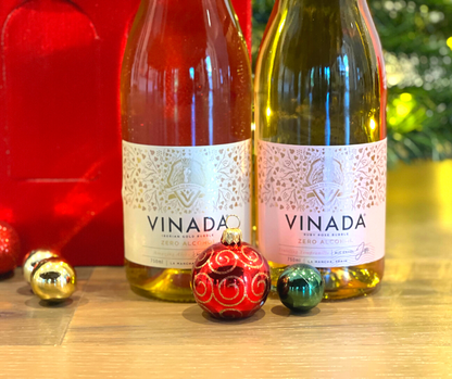 Vinada Tinteling Tempranillo Rose (0%) Non-Alcoholic. VINADA alcohol-free 0% sparking wines. A delightful vegan low calorie non-alcoholic sparkling wine. VINADA is an award winning non-alcoholic sparkling wine. Buy from High Vibes Drinks, the alcohol free specialist in Warrandyte, Melbourne. Zero-alcohol sparkling rose wine is expertly crafted from a unique blend of Tempranillo grapes.