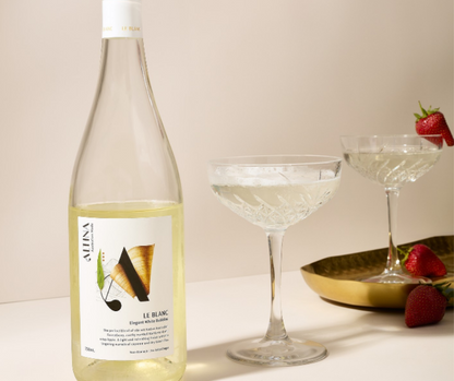 Altina Drinks Non-Alcoholic White Wine: A delightful and refreshing alternative with zero alcohol so you can drink less alcohol. Be sober curious and enjoy guilt-free celebrations with no hangovers. Best selling Non Alcoholic wine at High Vibes Drinks, the alcohol free specialist in Warrandyte, Melbourne. Low sugar alcohol free wine. Vegan non alcoholic wine. Gluten free non-alcoholic wine. Altina Wines Le Blanc.