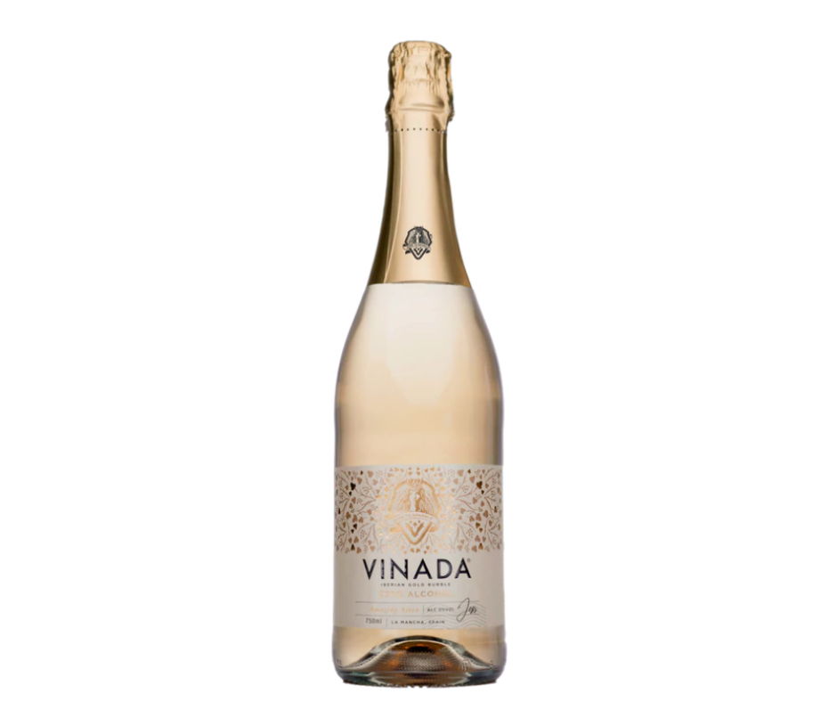Vinada alcohol free sparkling bubbles. Non-Alcoholic sparkling Wine: A delightful and refreshing alternative with zero alcohol so you can drink less alcohol. Be sober curious and enjoy guilt-free celebrations with no hangovers. Best selling Non Alcoholic wine at High Vibes Drinks, the alcohol free specialist in Warrandyte, Melbourne. 