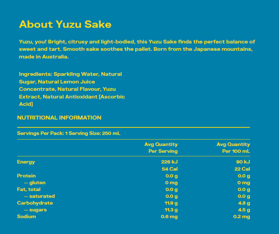 Yes You Can - Yuzu Sake