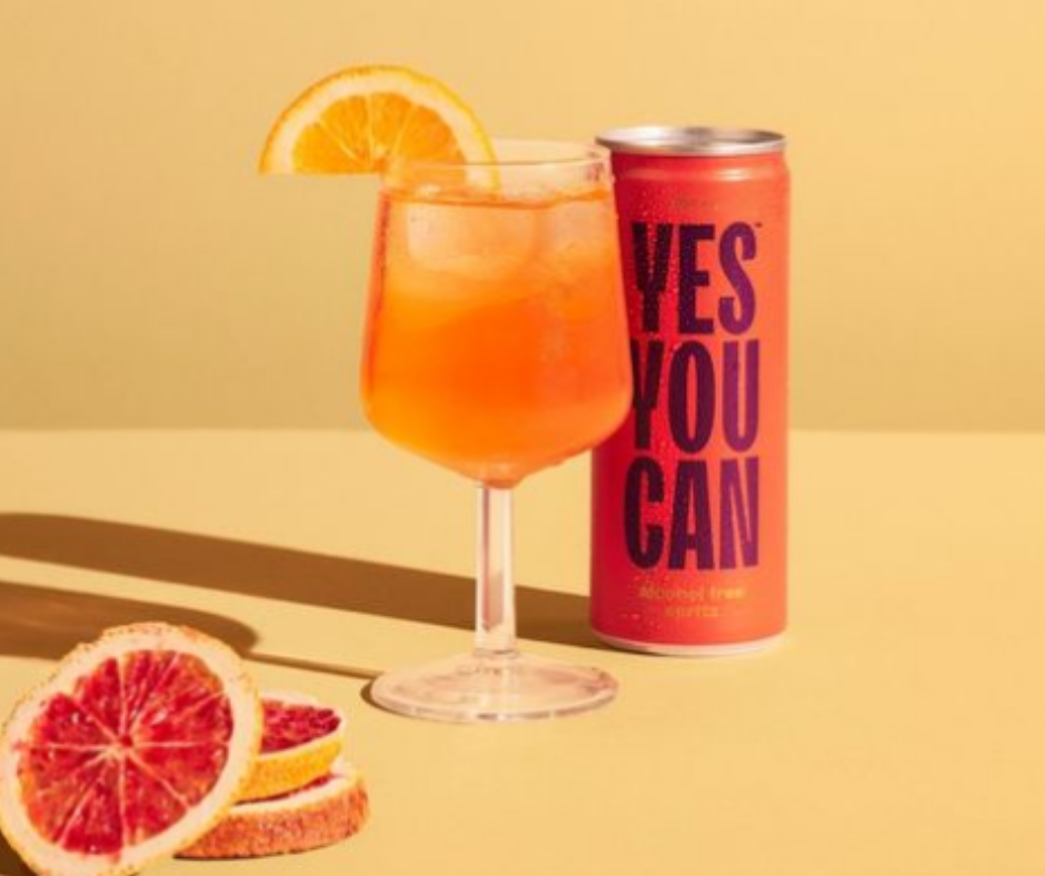 Yes You Can drinks non-alcoholic cocktails; Dark & Stormy, Classic G & T, Aperol Spritz, Peach Bellini and Yuzu Sake. These are made with premium Australian ingredients to bring authentic flavours and mouthfeel. The Yes You Can alcohol free cocktail range have won over 15 International awards. Best of all these award-winning alcohol-free cocktails are made will all natural ingredients and are low in calories and sugar. Best selling at High Vibes Drinks, Melbourne Australia. Yes You Can Spritz Aperol Spritz