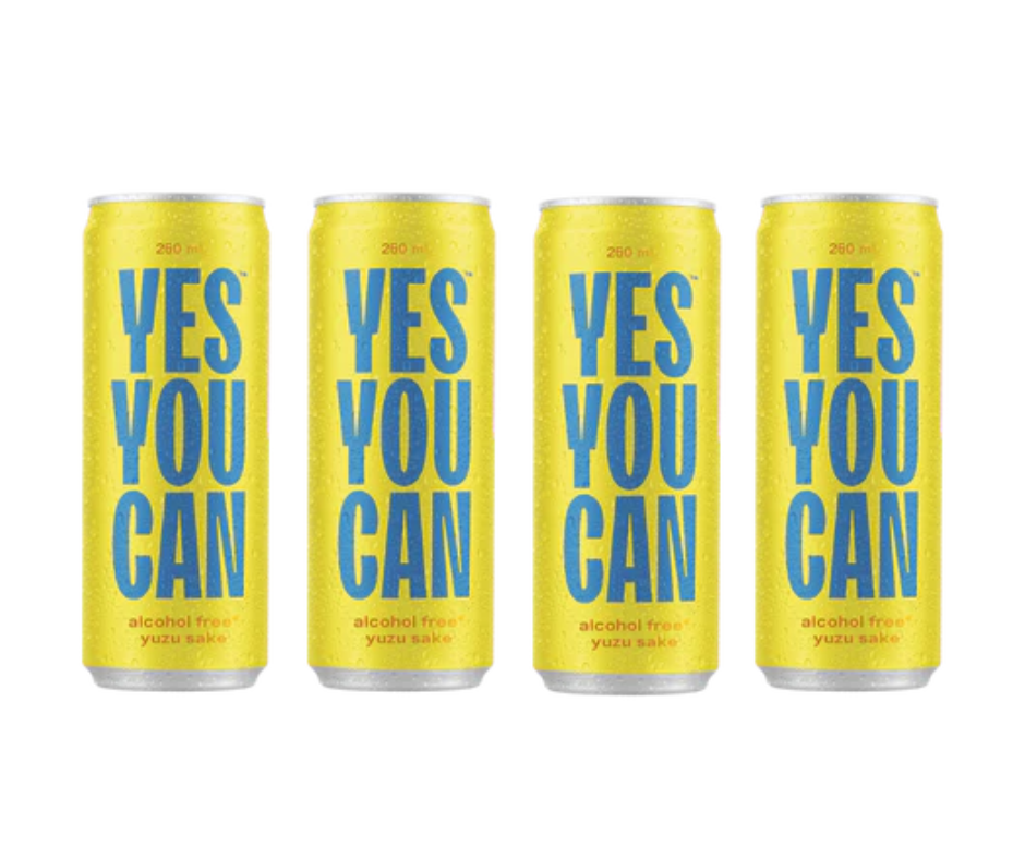 Yes You Can drinks non-alcoholic cocktails; Dark & Stormy, Classic G & T, Aperol Spritz, Peach Bellini and Yuzu Sake. These are made with premium Australian ingredients to bring authentic flavours and mouthfeel. The Yes You Can alcohol free cocktail range have won over 15 International awards. Best of all these award-winning alcohol-free cocktails are made will all natural ingredients and are low in calories and sugar. Best selling at High Vibes Drinks, Melbourne Australia Yes You Can Yuzu Sake Alcohol-Free