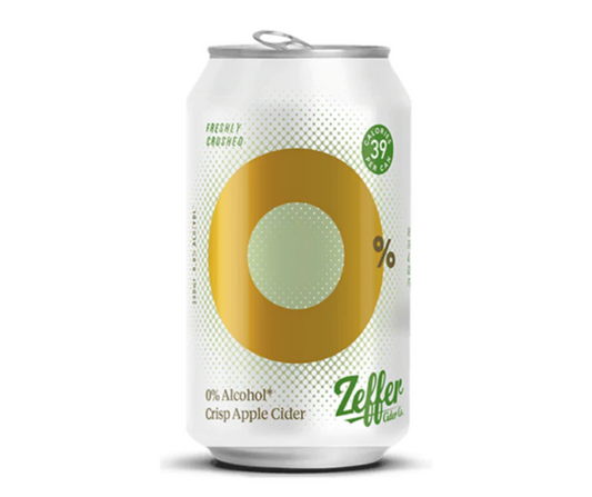 Zeffer Cider is a non-alcoholic apple cider, deliciously crisp cider crafted from Hawke's Bay apples. Alcohol-free RTD. Non-alcoholic Zeffer cider is delicious. Five star customer reviews at High Vibes Drinks, the alcohol-free specialist located in Melbourne. Award winning and best low and no alcohol drinks. Zeffer alcohol-free cider is low sugar, low calorie, vegan and gluten free. Best non-alcoholic cider is Zeffer Cider